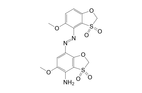 4-Amino-7-[(5'-methoxy-3',3'-dioxo-1',3'-benzothiazol-4'-yl)azo]-5-methoxy-1,3-benzoxathiole - 3,3-Dioxide