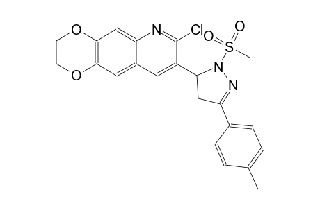 7-chloro-8-[3-(4-methylphenyl)-1-(methylsulfonyl)-4,5-dihydro-1H-pyrazol-5-yl]-2,3-dihydro[1,4]dioxino[2,3-g]quinoline