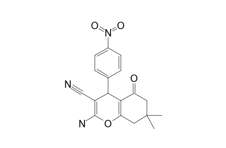 2-AMINO-3-CYANO-5,6,7,8-TETRAHYDRO-7,7-DIMETHYL-4-(4'-NITROPHENYL)-5-OXO-4H-BENZOPYRAN