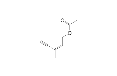 [(Z)-3-methylpent-2-en-4-ynyl] acetate