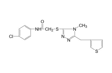 4'-chloro-2-{[4-methyl-5-(3-thenyl)-4H-1,2,4-triazol-3-yl]thio}acetanilide