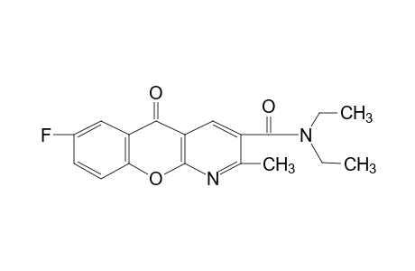 N,N-DIETHYL-7-FLUORO-2-METHYL-5-OXO-5H-[1]BENZOPYRANO[2,3-b]PYRIDINE-3-CARBOXAMIDE