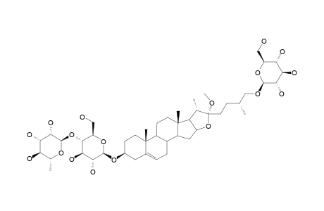 (3-BETA,22-ALPHA,25R)-26-(BETA-D-GLUCOPYRANOSYLOXY)-22-METHOXYFUROST-5-EN-3-YL-O-6-DEOXY-ALPHA-L-RHAMNOPYRANOSYL-(1->4)-BETA-D-GLUCOPYRANOSIDE