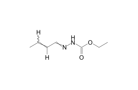 3-(2-butenylidene)carbazic acid, ethyl ester