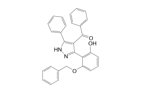 4-Benzoyl-3-(2-benzyloxy-6-hydroxyphenyl)-5-phenylpyrazole