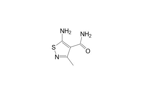 4-Isothiazolecarboxamide, 5-amino-3-methyl-