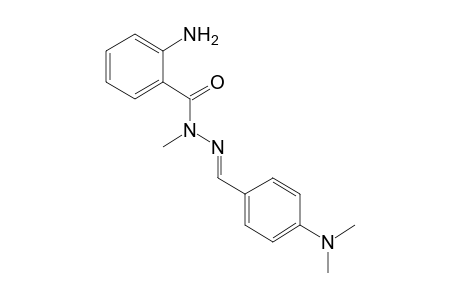 anthranilic acid, [p-(dimethylamino)benzylidene]methylhydrazide