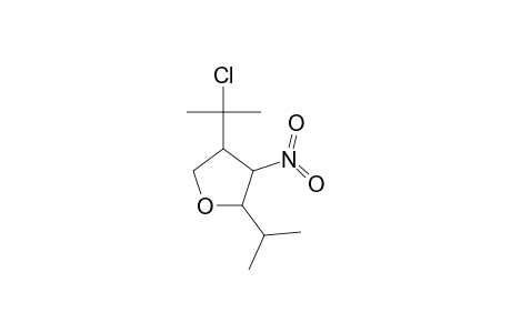 4-(1-Chloro-1-methylethyl)-2-isopropyl-3-nitrotetrahydrofuran