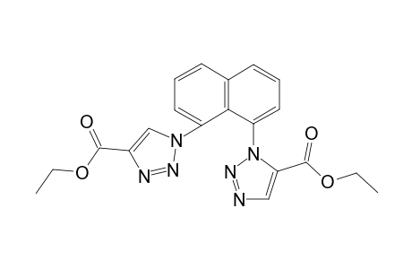 Ethyl 1-(8-[5-(ethoxycarbonyl)-1H-1,2,3-triazol-1-yl]-1-naphthyl)-1H-1,2,3-triazole-4-carboxylate