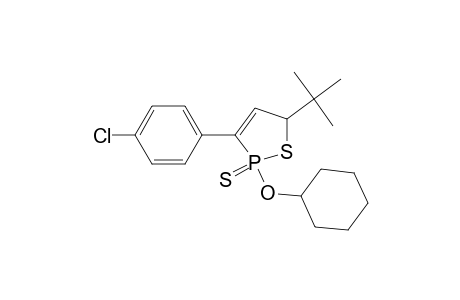 1,2-Thiaphosphole, 3-(4-chlorophenyl)-2-(cyclohexyloxy)-5-(1,1-dimethylethyl)-2,5-dihydro-, 2-sulfide