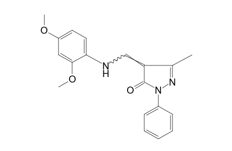 4-[(2,4-DIMETHOXYANILINO)METHYLENE]-3-METHYL-1-PHENYL-2-PYRAZOLIN-5-ONE