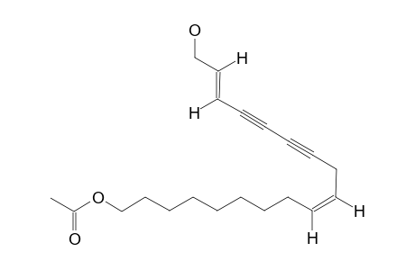 (2E,9Z)-1-HYDROXY-OCTADECA-2,9-DIENE-4,6-DIYN-18-YL_ACETATE