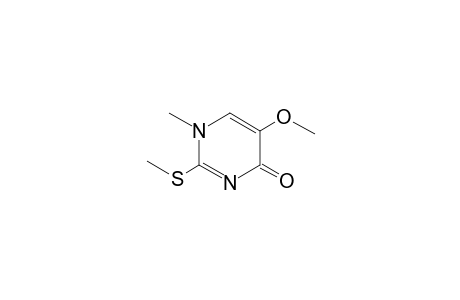 4(1H)-Pyrimidinone, 5-methoxy-1-methyl-2-(methylthio)-