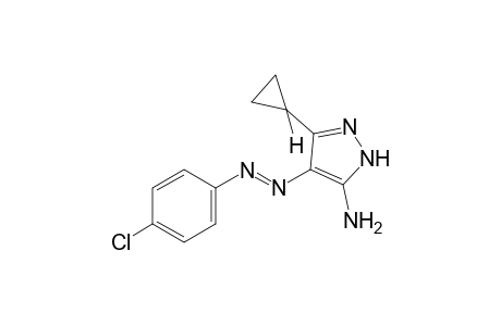 5-amino-4-[(p-chlorophenyl)azo]-3-cyclopropylpyrazole