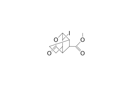 Methyl-(2sr, 7RS)-2-iodo-4-oxa-5-oxotricyclo-[4.4.0.0(3,8)]-decan-7-carboxylate