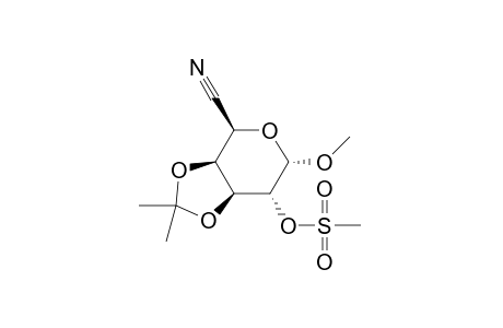 methyl 3,4-O-isopropylidene-a-D-galactopyranosidurononitrile, methanesulfonate