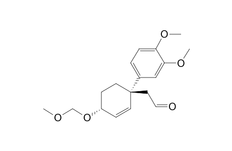 2-[(1R,4R)-1-(3,4-Dimethoxyphenyl)-4-(methoxymethoxy)cyclohex-2-enyl]ethanal