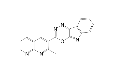 2-(2-Methyl-1,8-naphthyridiin-3-yl-[1,3,4]oxadiazino[5,6-b]indole