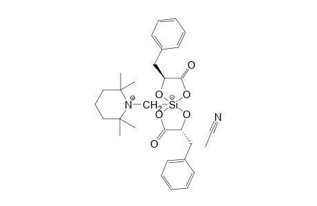 (DELTA,S,S)-BIS-[3-PHENYL-LACTATO-(2-)-O(1),O(2)]-[(2,2,6,6-TETRAMETHYLPIPERIDINIO)-METHYL]-SILICATE-ACETONITRILE;MAJOR-ISOMER