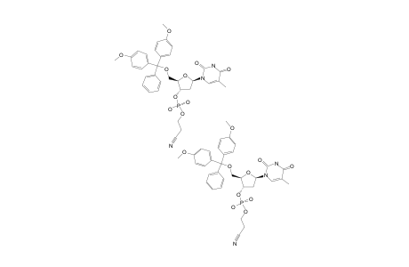 2-CYANOETHYL-5'-O-(4,4'-DIMETHOXYTRITYL)-THYMIDINE-3'-YL-PHOSPHATE