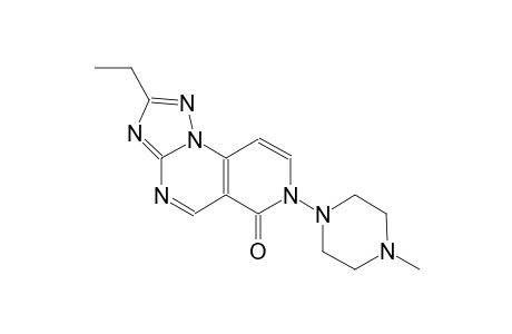 pyrido[3,4-e][1,2,4]triazolo[1,5-a]pyrimidin-6(7H)-one, 2-ethyl-7-(4-methyl-1-piperazinyl)-