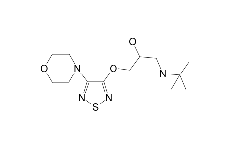 1-(tert-butylamino)-3-[(4-morpholin-4-yl-1,2,5-thiadiazol-3-yl)oxy]propan-2-ol