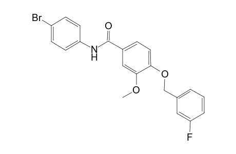 N-(4-Bromo-phenyl)-4-(3-fluoro-benzyloxy)-3-methoxy-benzamide