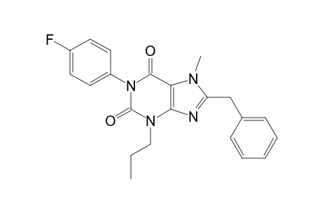 8-BENZYL-1-(4-FLUORO-PHENYL)-7-METHYL-3-PROPYL-XANTHINE