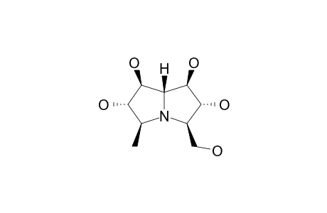 HYACINTHACINE_C_5;(1-R*,2-R*,3-R*,5-S*,6-S*,7-S*,7A-R*)-3-HYDROXYMETHYL-5-METHYL-1,2,6,7-TETRAHYDROXYPYRROLIZIDINE