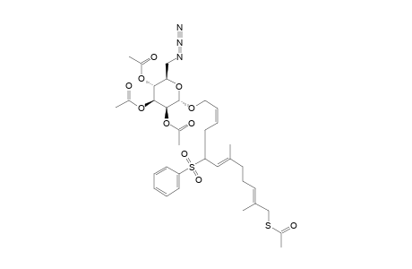 #28;[(2Z),(6E),(10E)]-12-(ACETYLTHIO)-7,11-DIMETHYL-5-(PHENYLSULFONYL)-DODECA-2,6,10-TRIEN-1-YL-2,3,4-TRI-O-ACETYL-6-DEOXY-6-AZIDO-ALPHA-D-MANNOPYRANOSIDE