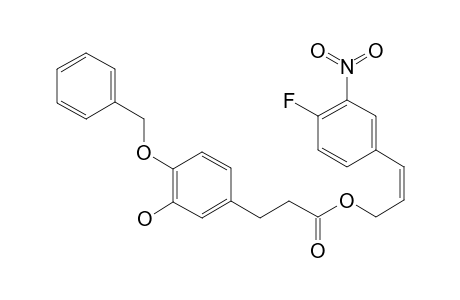 3'-(3'''-NITRO-4'''-FLUOROPHENYL)-2'-Z-PROPENYL_3-(3''-HYDROXY-4''-BENZYLOXYPHENYL)-PROPANOATE;ISOMER_2