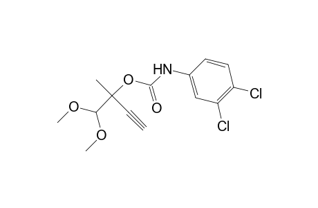 Carbamic acid, (3,4-dichlorophenyl)-, 1-(dimethoxymethyl)-1-methyl-2-propynyl ester