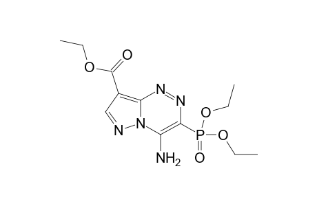 4-AMINO-3-DIETHYLPHOSPHONATOPYRAZOLO-[3,2-B]-[1,2,4]-TRIAZIN-8-YL-CARBOXYLIC-ACID-ETHYLESTER