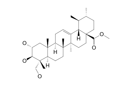 METHYL-ASIATATE;METHYL-2-ALPHA,3-BETA,23-TRIHYDROXY-URS-12-EN-28-OATE