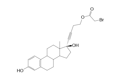 17.alpha.-(4'-(Bromoacetoxy)butyn-1'-yl)estra-1,3,5(10)-trien-3,17.beta.-diol