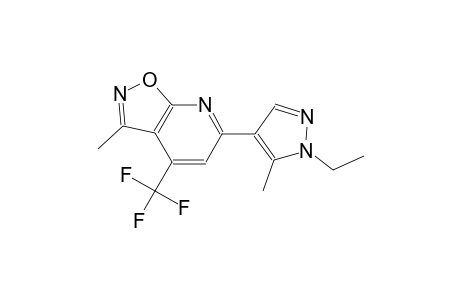 isoxazolo[5,4-b]pyridine, 6-(1-ethyl-5-methyl-1H-pyrazol-4-yl)-3-methyl-4-(trifluoromethyl)-