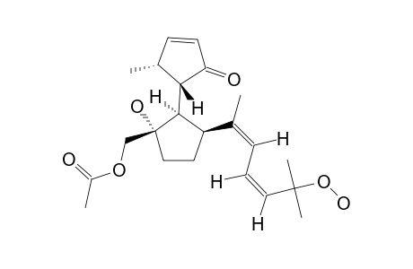 (4R,9S,13E,16E)-12-ACETOXY-4-HYDROPEROXY-4,10-SECOSPATA-2,13(15),16-TRIEN-10-ONE