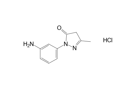 1-(m-aminophenyl)-3-methyl-2-pyrazolin-5-one, monohydrochloride