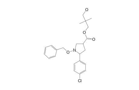 1-BENZYLOXY-2-(4'-CHLOROPHENYL)-4-(2,2-DIMETHYL-3-HYDROXYPROPOXYCARBONYL)-PYRROLIDINE;MAJOR-DIASTEREOMER