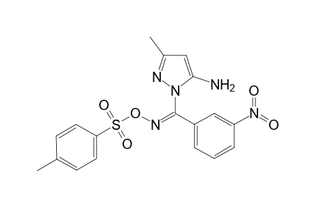 5-Amino-3-methyl-1-[(3'-nitrophenyl)(p-tosylimino)methyl]-1H-pyrazole