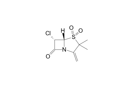 (5S,6S)-6-Chloro-3,3-dimethyl-2-methylene-4,4-dioxo-4lambda*6*-thia-1-aza-bicyclo[3.2.0]heptan-7-one