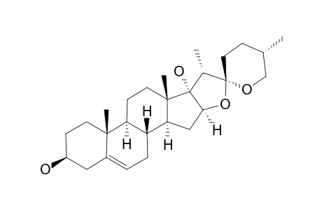 PENNOGENIN=(25R)-5-SPIROSTEN-3-BETA,17-ALPHA-DIOL