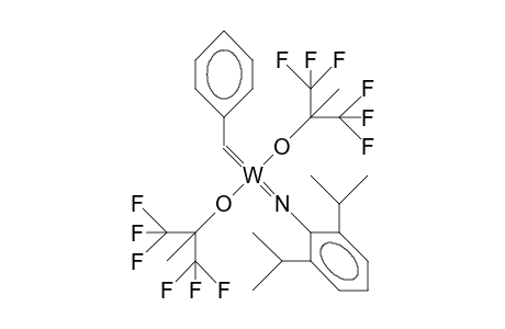 Bis(1,1-bis(trifluoromethyl)-ethoxy)-benzylidene-(2,6-diisopropyl-phenylimido) tungsten