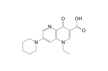 1,4-dihydro-1-ethyl-4-oxo-7-piperidino-1,5-naphthyridine-3-carboxylic acid