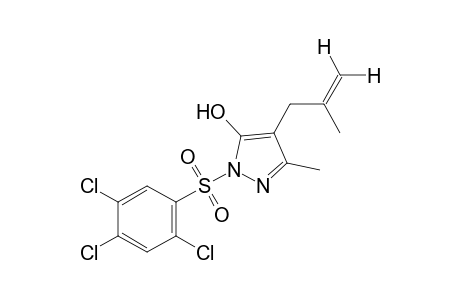 3-methyl-4-(2-methylallyl)-1-[(2,4,5-trichlorophenyl)sulfonyl]pyrazol-5-ol