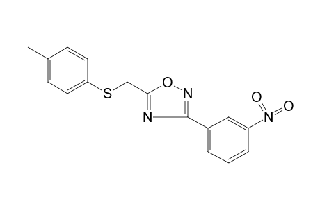 3-(m-nitrophenyl)-5-[(p-tolylthio)methyl]-1,2,4-oxadiazole