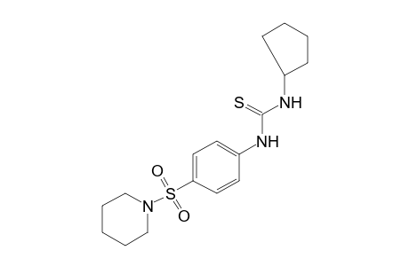 1-cyclopentyl-3-[p-(piperidinosulfonyl)phenyl]-2-thiourea