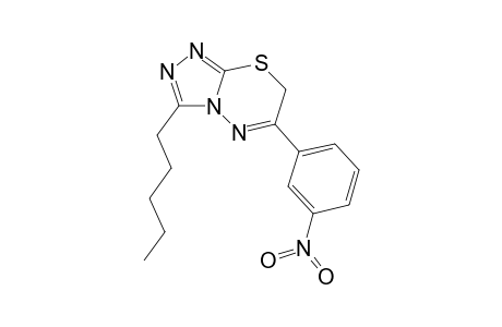 3-Amyl-6-(3-nitrophenyl)-7H-[1,2,4]triazolo[3,4-b][1,3,4]thiadiazine