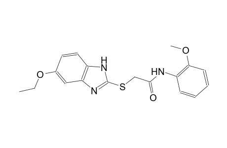 2-[(5-ethoxy-1H-benzimidazol-2-yl)sulfanyl]-N-(2-methoxyphenyl)acetamide