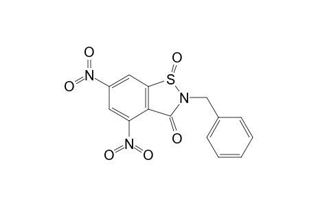 2-Benzyl-1-keto-4,6-dinitro-1,2-benzothiazol-3-one